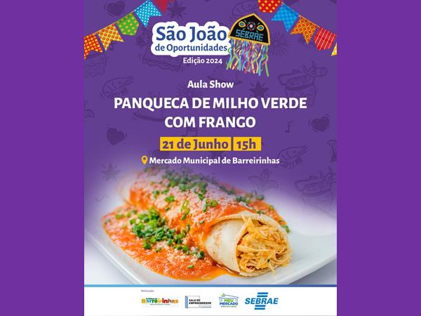 AULA SHOW - Panqueca de Milho Verde com Frango