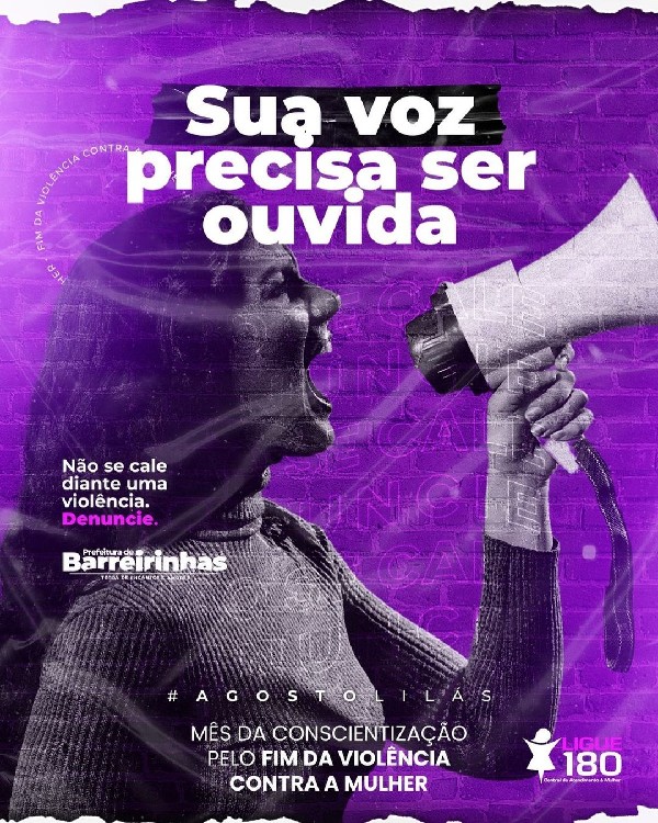 Glória-BA no Agosto Lilás – mês de conscientização pelo fim da violência  contra a mulher - Ozildo Alves - PA4